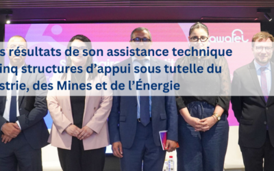 Qawafel restitue les résultats de son assistance technique menée auprès de cinq structures d’appui sous tutelle du Ministère de l’Industrie, des Mines et de l’Énergie